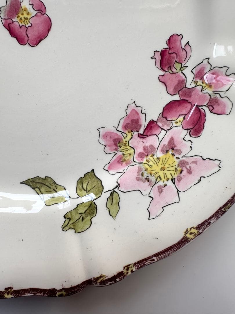 サルグミンヌ　りんごの花　フランス　アンティーク　プレート　皿　平皿