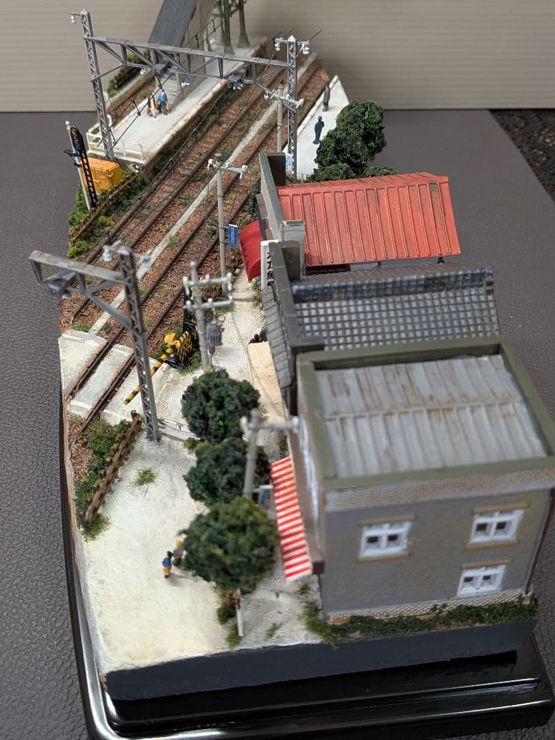 No.67鉄道Nゲージジオラマ車両、車、フィギュア付き