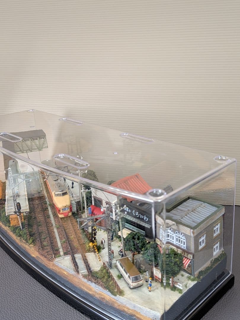 No.67鉄道Nゲージジオラマ車両、車、フィギュア付き