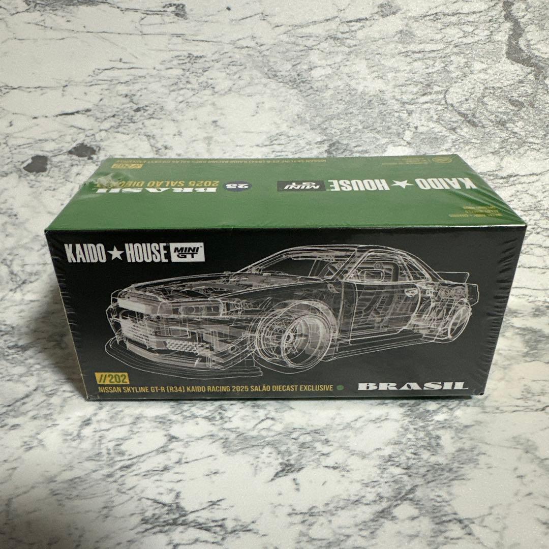 ミニカー KAIDO HOUSE NISSAN GT-R R34 BRASIL