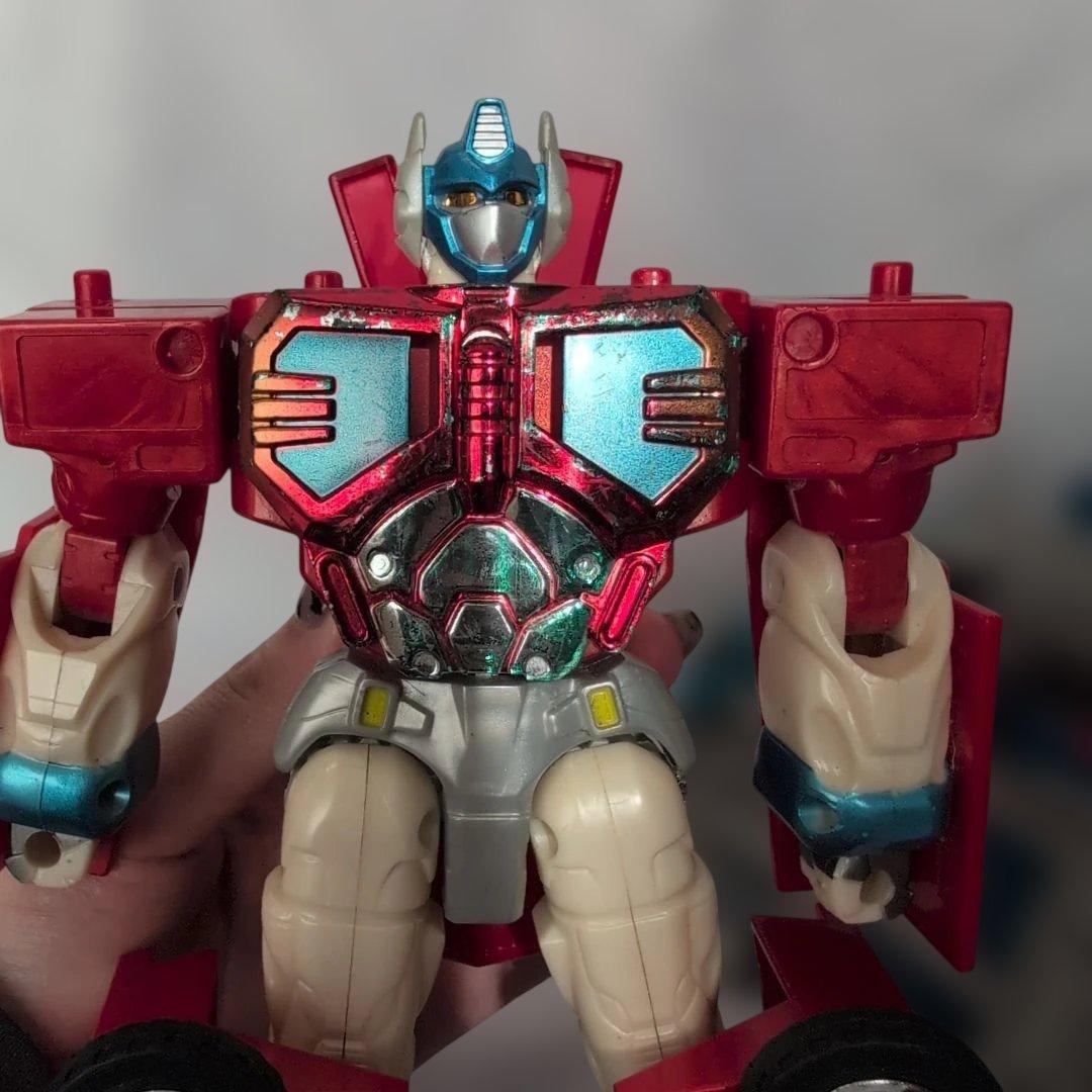 トランスフォーマー 変形ロボット 赤青 カーロボ