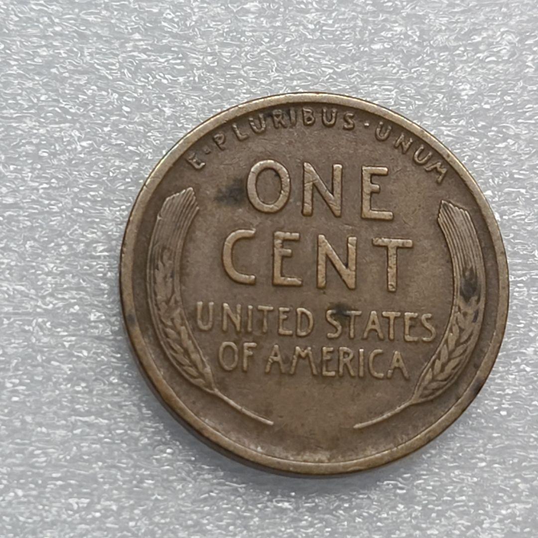 4333. 極美品 1915年 D アメリカ リンカーン 麦 1セント