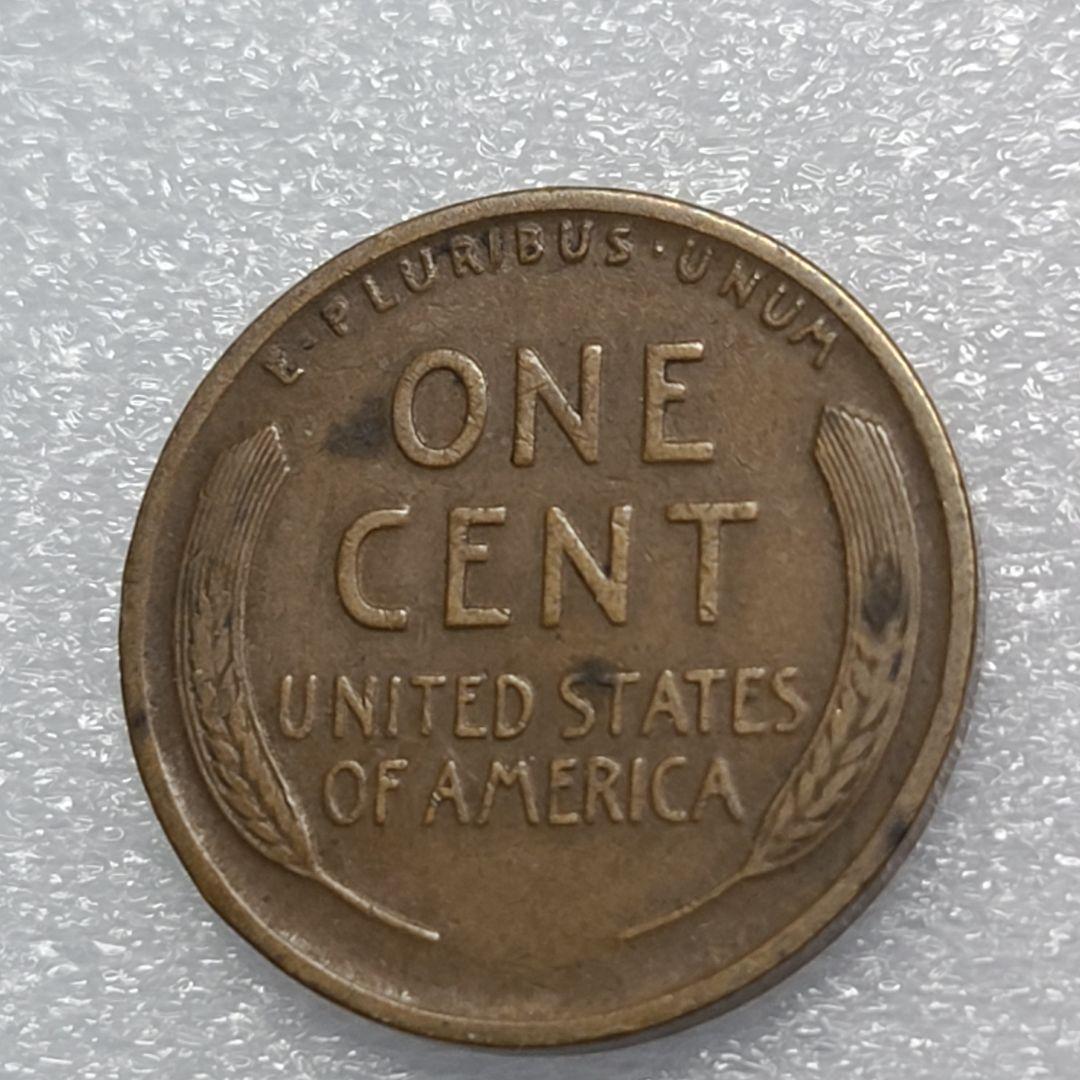 4333. 極美品 1915年 D アメリカ リンカーン 麦 1セント