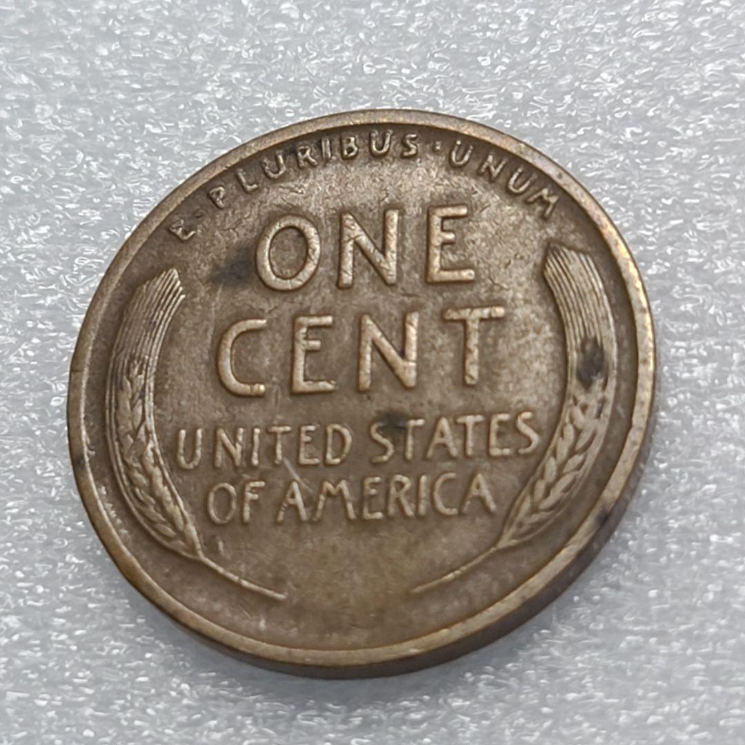 4333. 極美品 1915年 D アメリカ リンカーン 麦 1セント