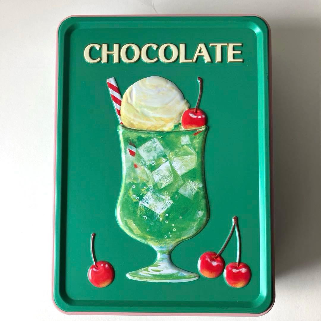 メリーチョコ 2023 レトロ喫茶 空缶4缶セット はじけるキャンディチョコ