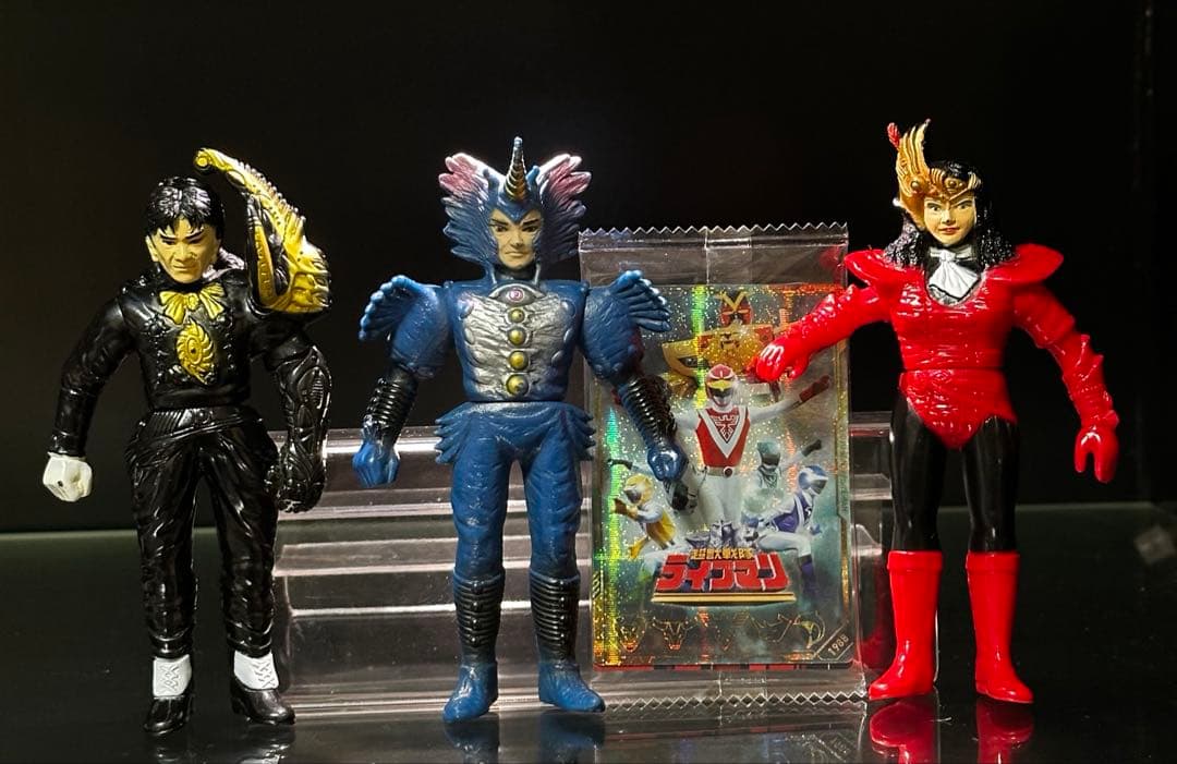 超獣戦隊ライブマン敵組織ソフビ3体セット