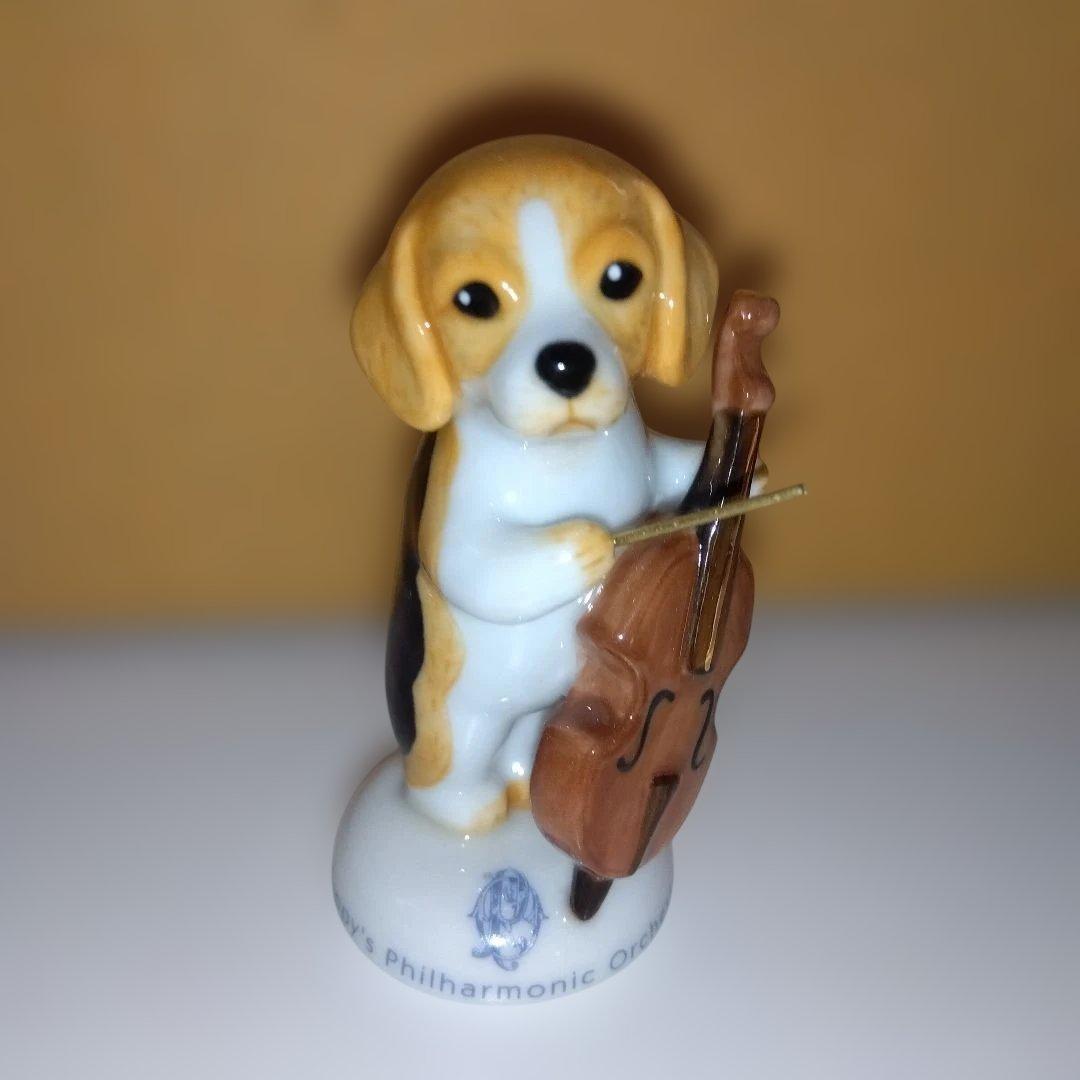 セトクラフト　パピーズ　犬オーケストラ　12体　敷板　箱付き　陶器製　レトロ
