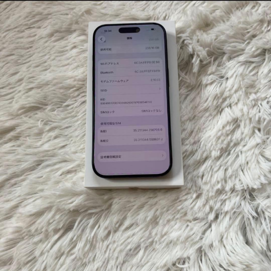 【2/30販売終了】iPhone 16 Pro 256GB 【すぐ発送】