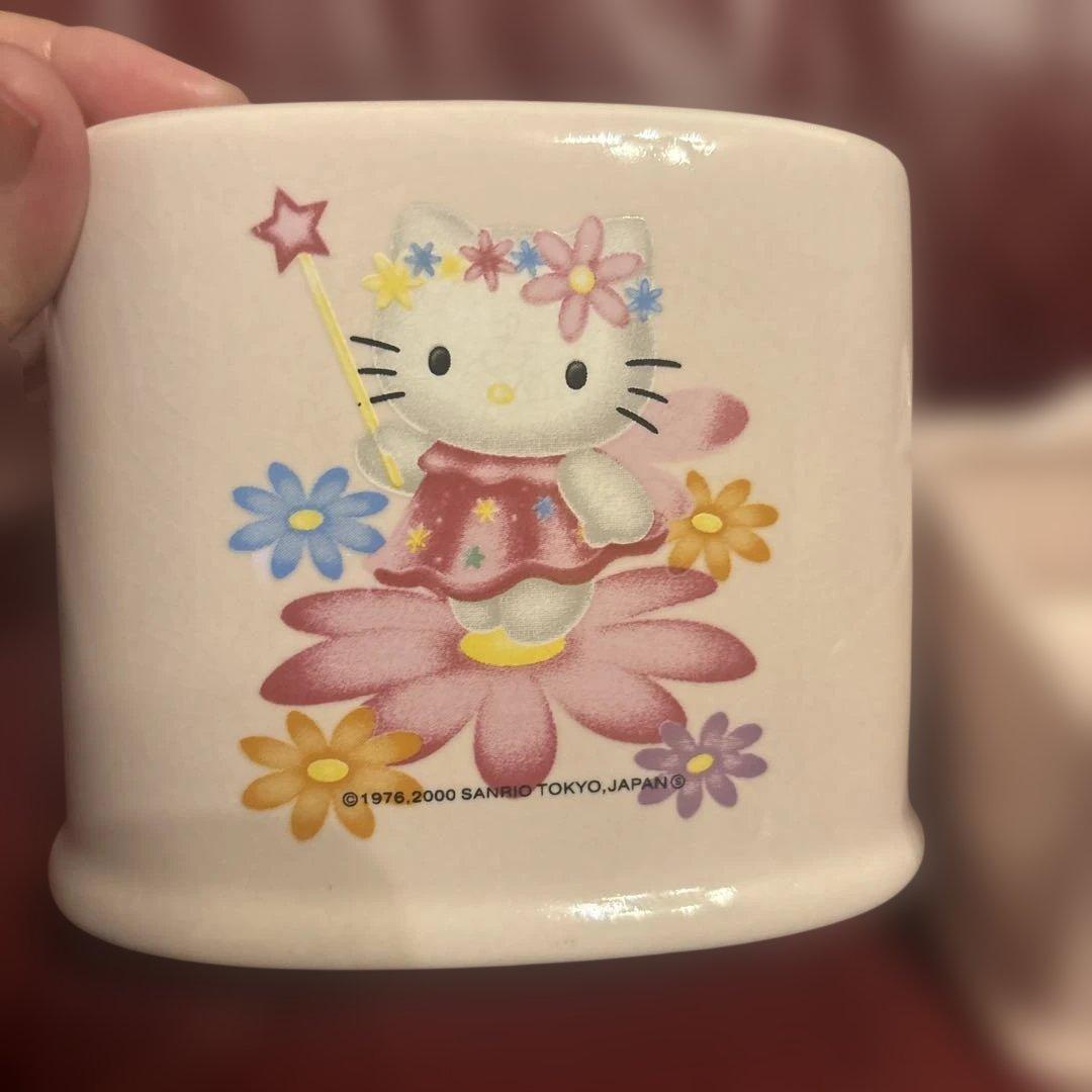 フェアリーキティ　陶器製歯ブラシスタンド＆石鹸置き