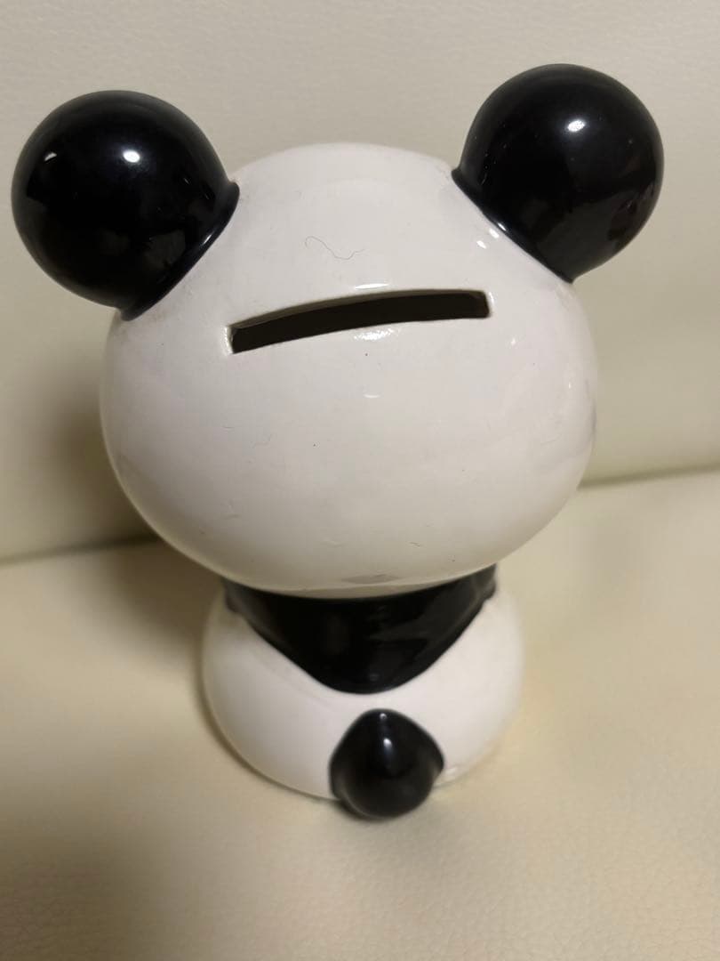 内藤ルネ　りんご　パンダ　貯金箱　置物　陶器　当時物　昭和レトロ　おまけ付き
