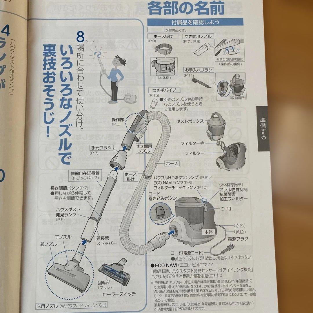 Panasonic/電気掃除機MC-JC2WX-S