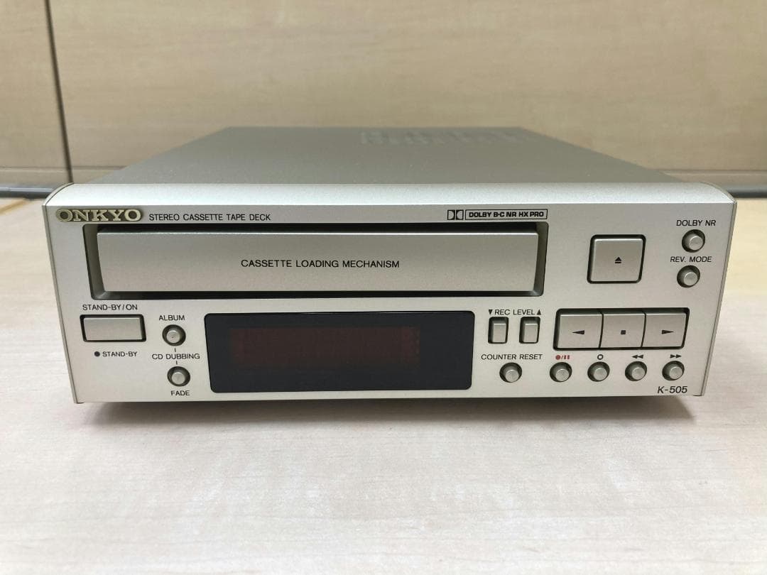 ★整備済み★ONKYO　K-505　カセット　トレーベルト交換済　上美品③