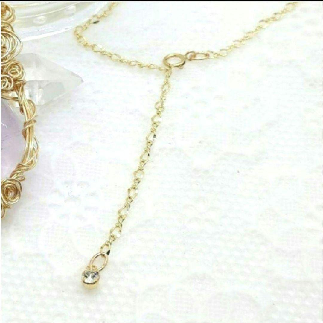 No.73◆天然石ワイヤーラップペンダントトップ♡サンストーン♡ペリドット♡水晶