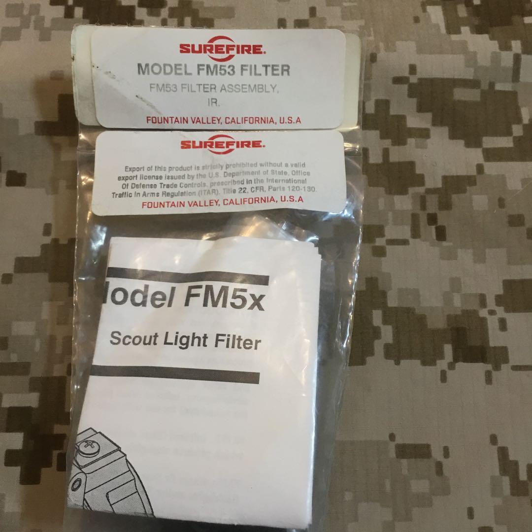 実物 新品未開封Surefire FM53 IRフィルターM600他HK 416