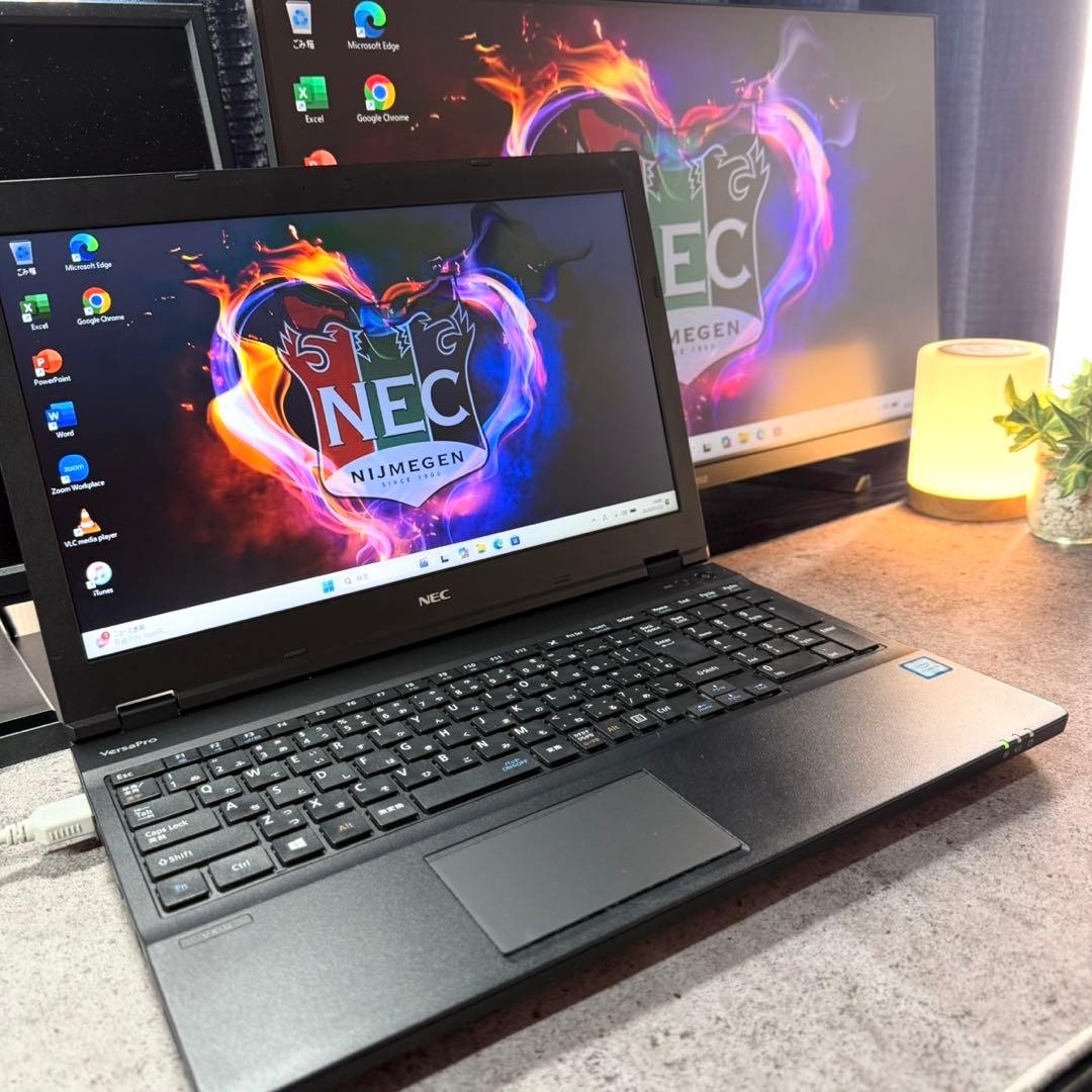 NECノートパソコン Core i5 8GB 新品SSD256 準美品 DVD