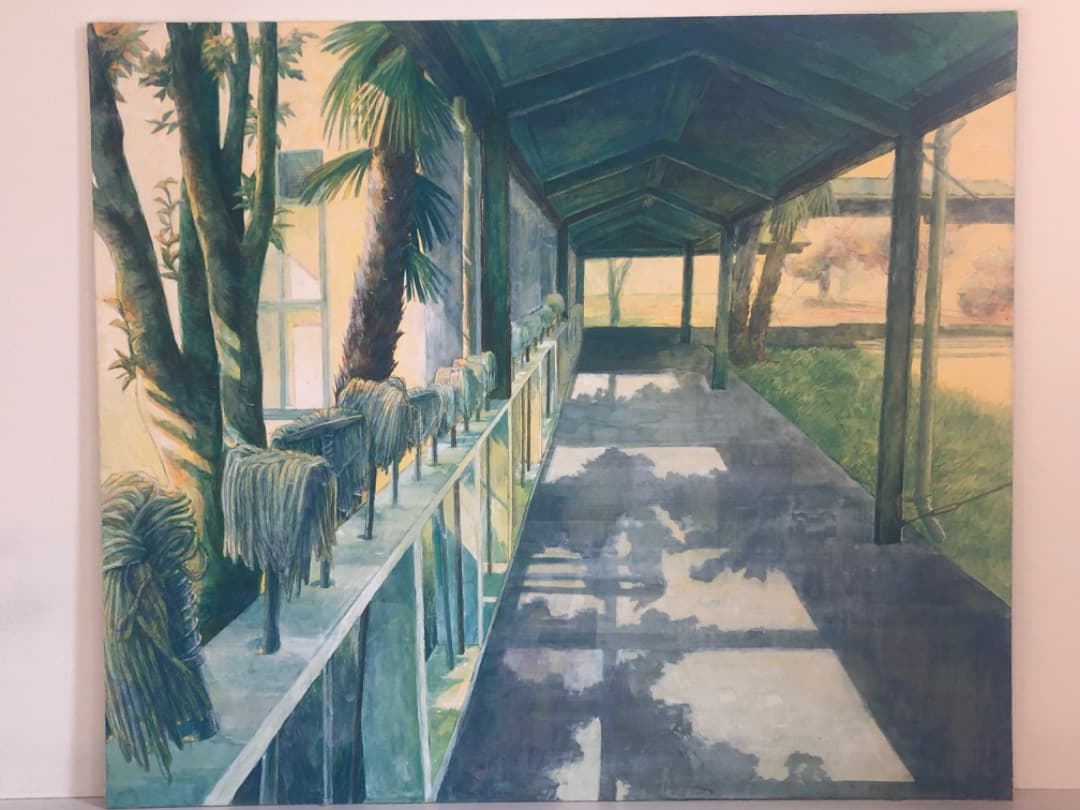絵画　渡り廊下