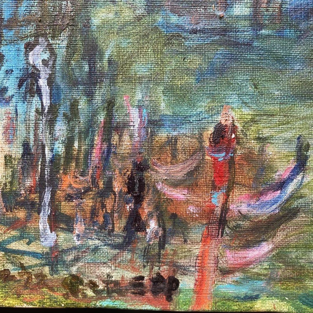 黒沢三郎「ベェウス(ベニス)」F3￼サイズ　額縁42×47絵22×27cm 油絵