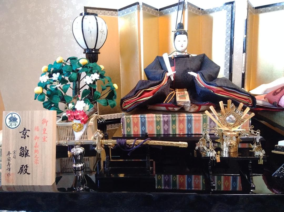 平安寿峰作　親王飾