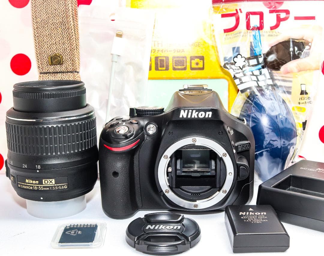 Nikon D5200❤スマホに転送❤高画質一眼レフ❤動画撮影OK❤初心者の方へ