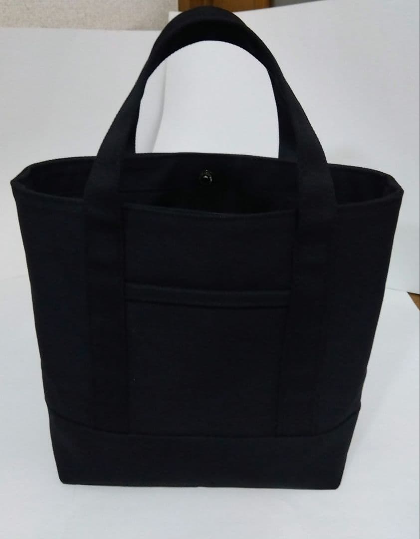 【メルカリ便】【ちびこ】　帆布　８号　ハンドメイド　トートバッグ　黒