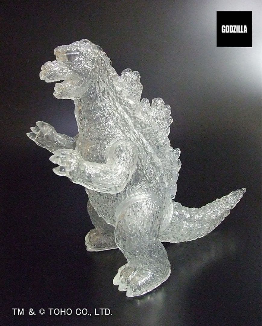 新品 復刻版ポピー グレートザウルス ゴジラ クリアVer. ソフビ フィギュア