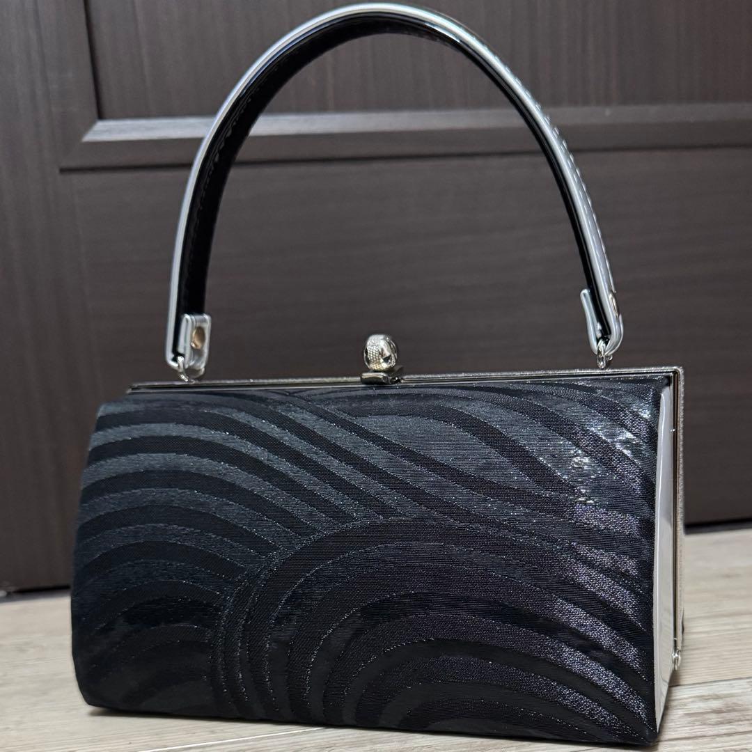 成人式 草履バッグセット シルバー黒