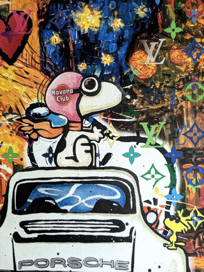 【DEATH NYC】SNOOPY×GOGH×PORSCHE【世界限定100枚】