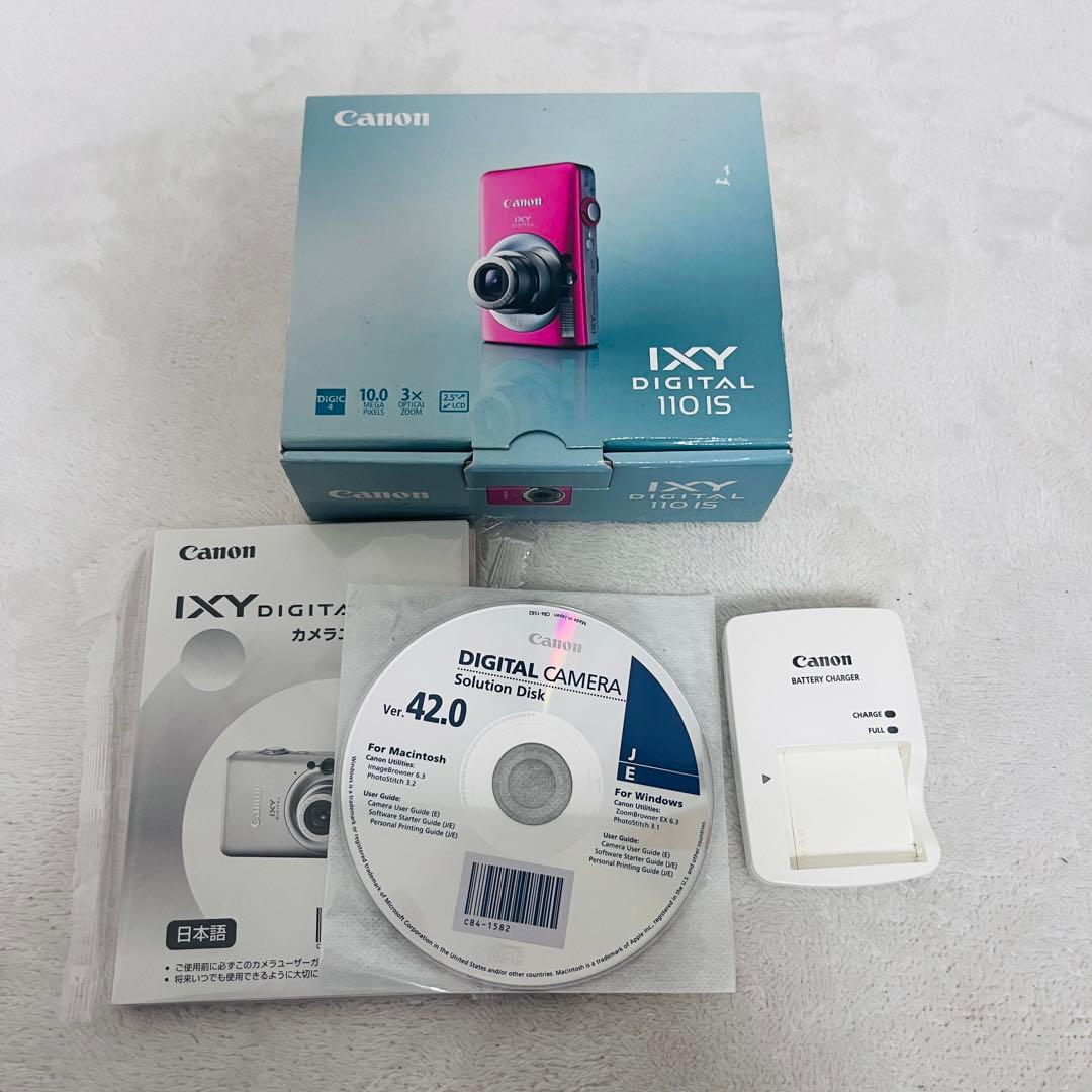 美品Canon IXY DIGITAL 110 IS デジカメ ピンク キャノン