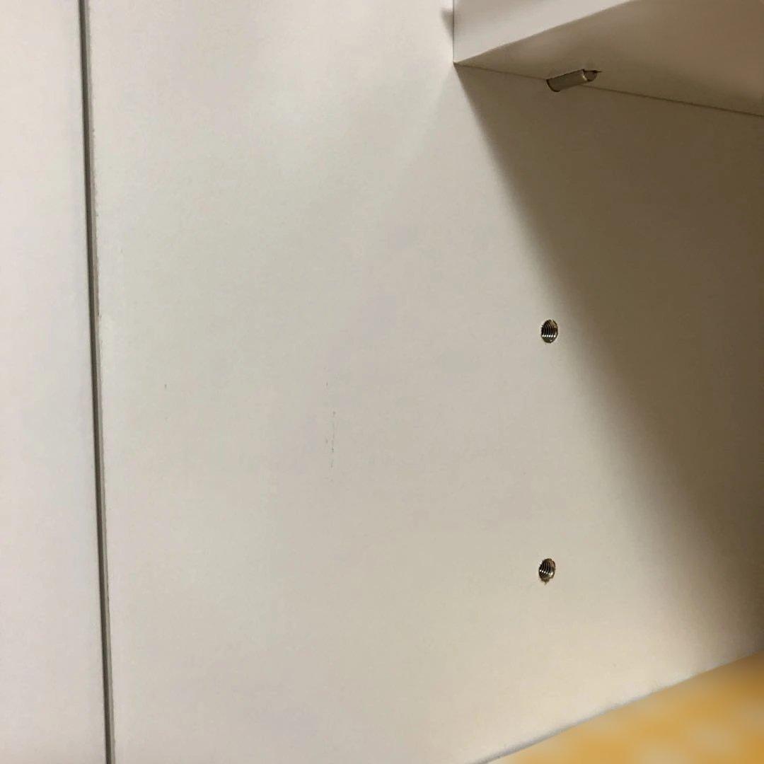 ホワイトキッチン収納キャビネット　食器棚　180×75×45