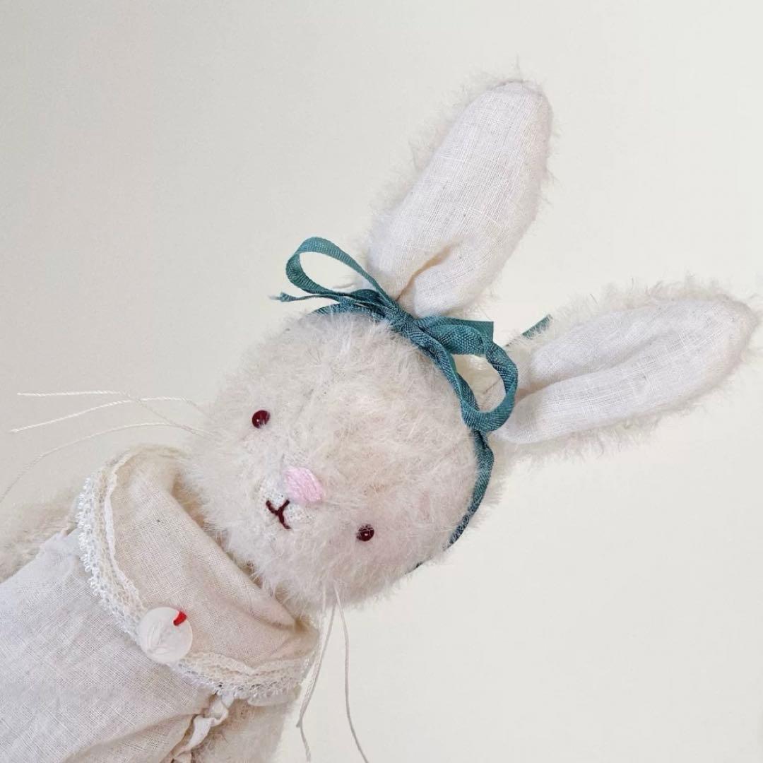 かわいい可愛すぎる仔兎 ぬいぐるみ アーティストベア 海外作家様 ハンドメイド