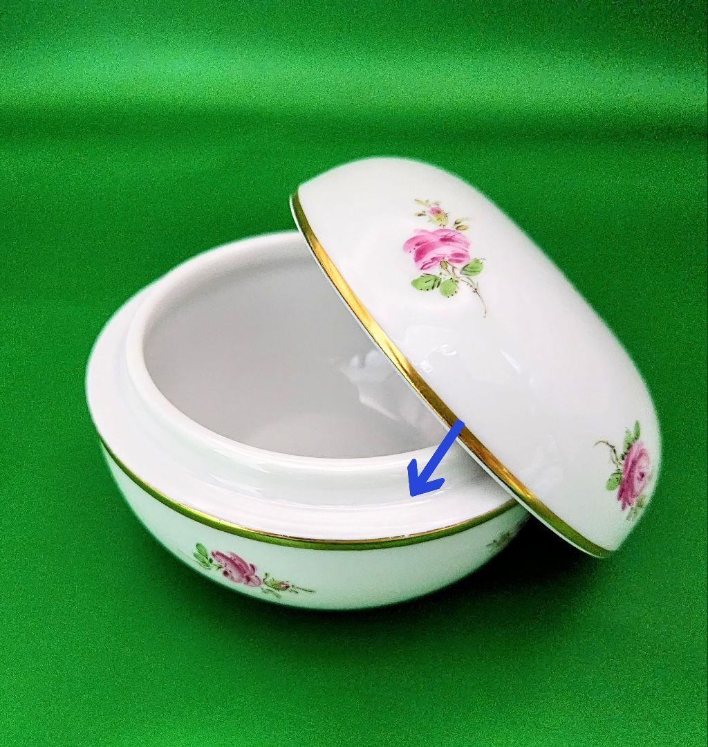 マイセンMeissen【美品】ボンボニエール　小物入れ《ピンクの薔薇》