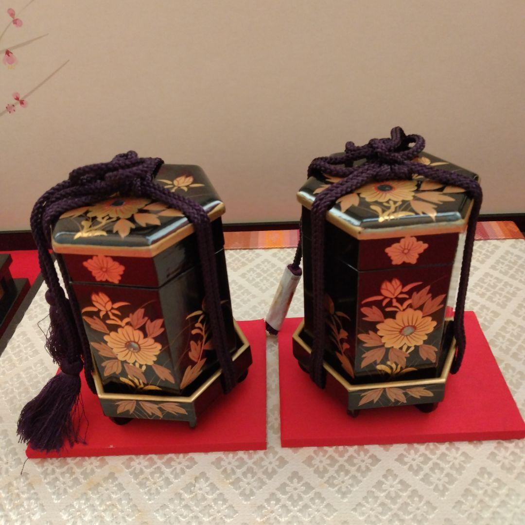 初代　原米州 作　木目込　雛人形一式　(無形文化財技術保存　古典巻袖雛)