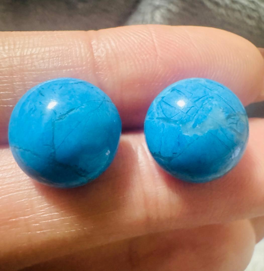 K18 TURQUOISE スタッドピアス