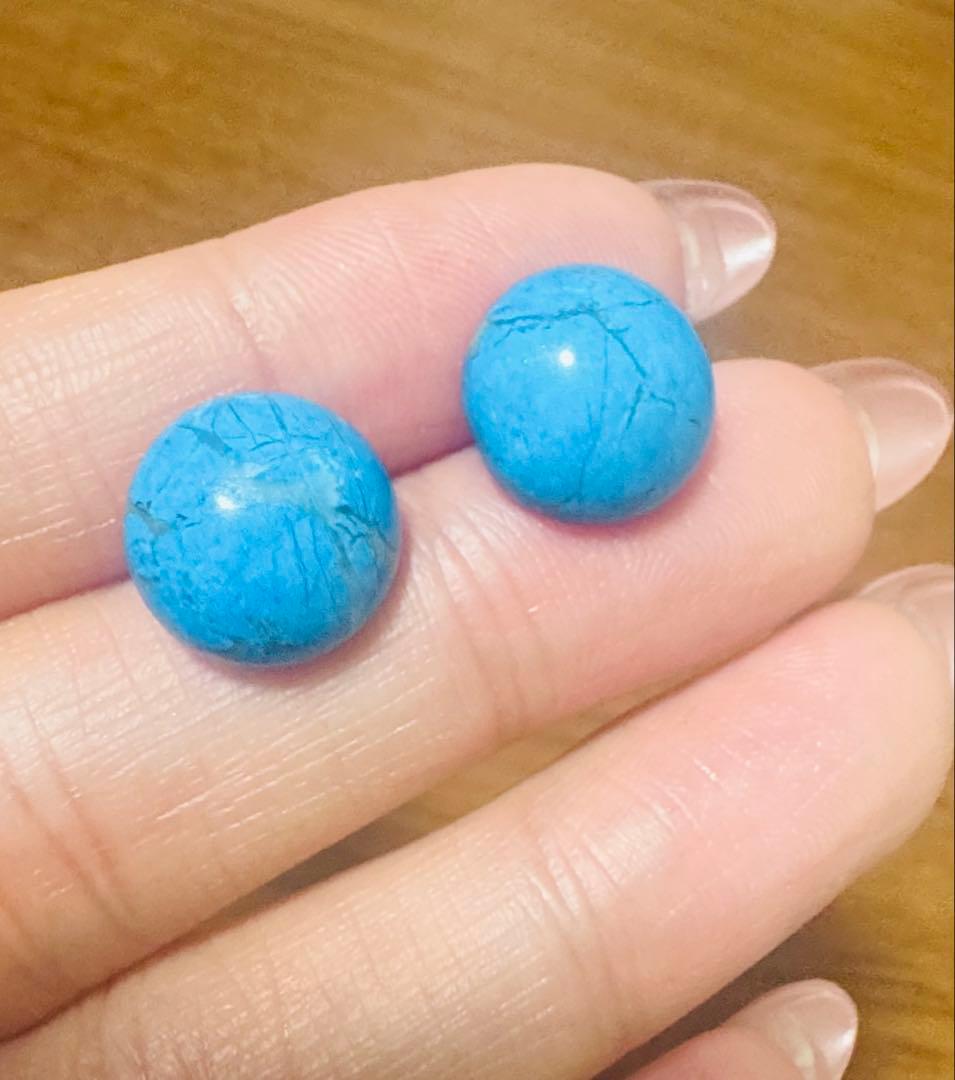 K18 TURQUOISE スタッドピアス