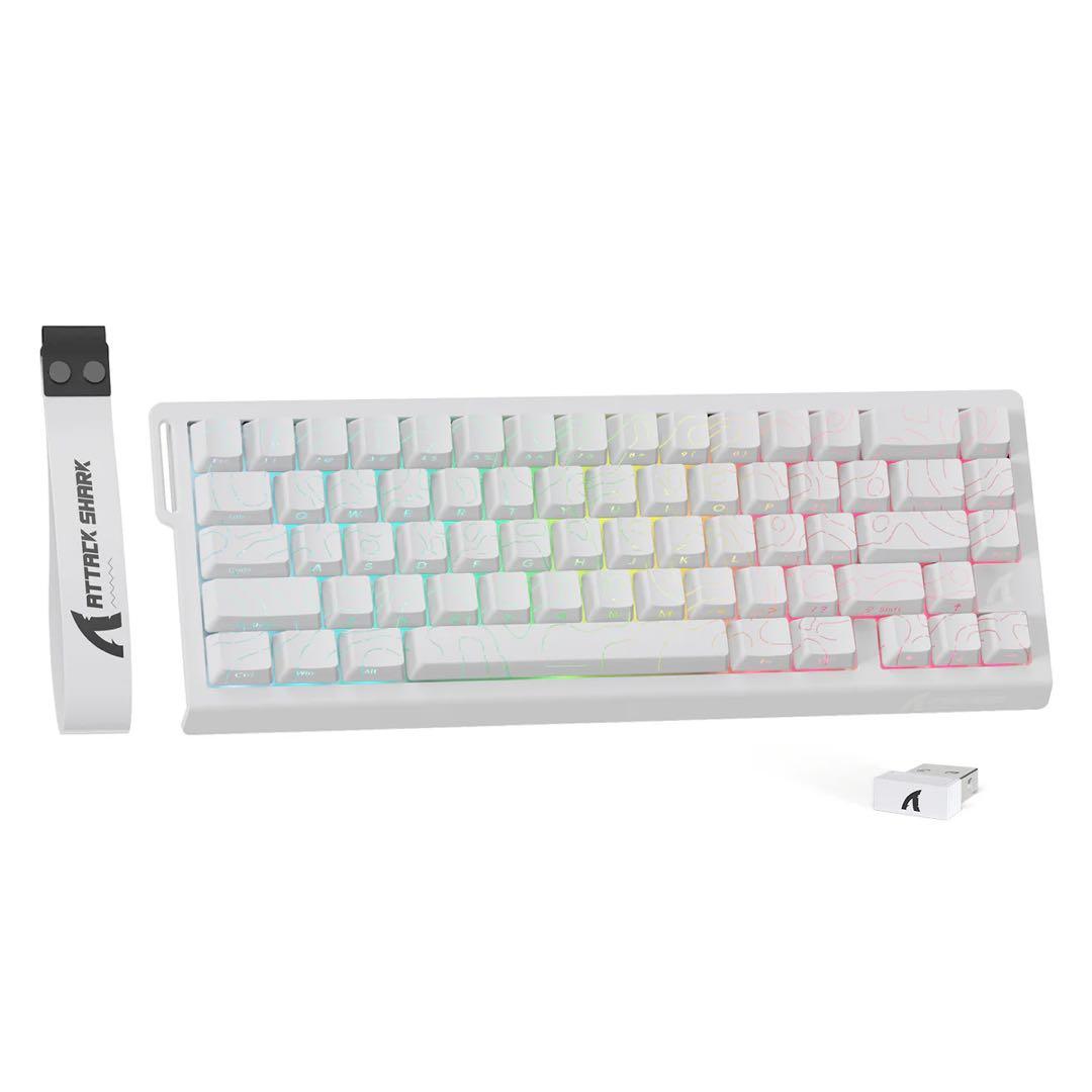 ATTACK SHARK X68PROHE ラピッドトリガー 磁気スイッチ 白