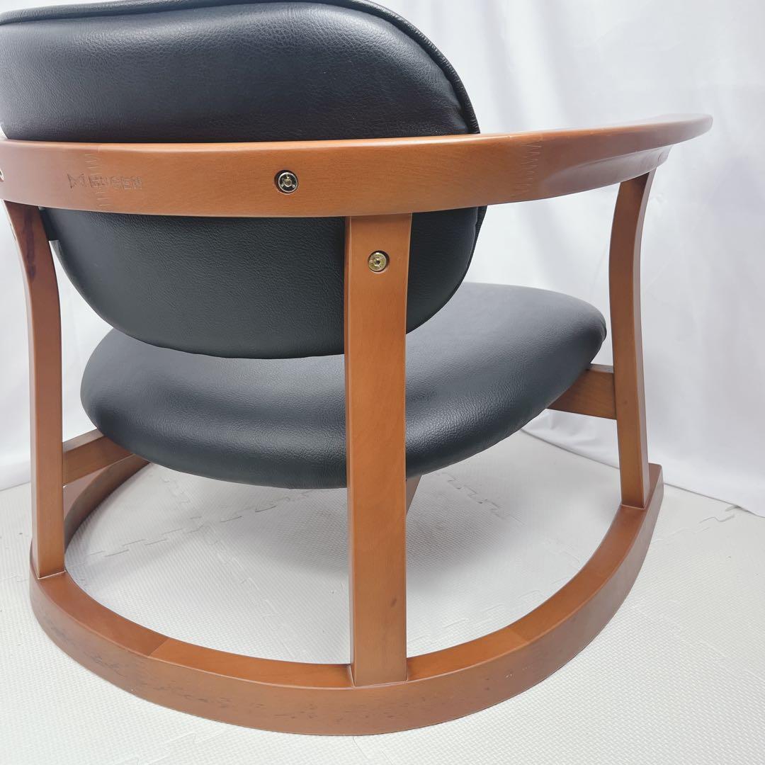【美品】無限工房 かに座椅子 ローチェア リラックスチェア