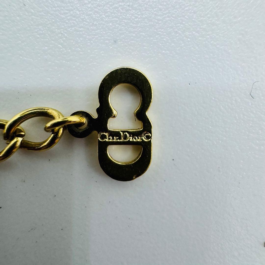 ✨Dior✨ディオール✨CD✨ロゴ✨ゴールド✨ラインストーン✨ネックレス✨
