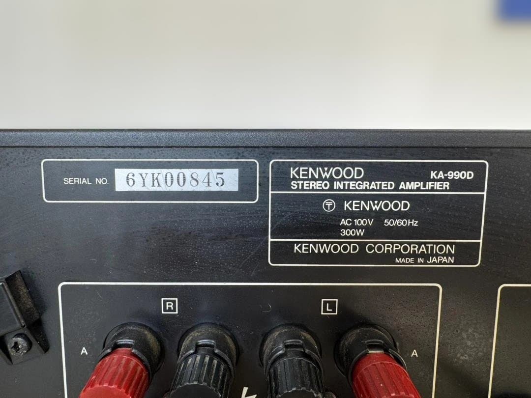 【通電確認済】KENWOOD ケンウッド プリメインアンプ KA-990D