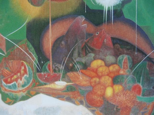 江村正光、【豊かに荒涼】、希少な画集画、新品高級額 額装付、状態良好