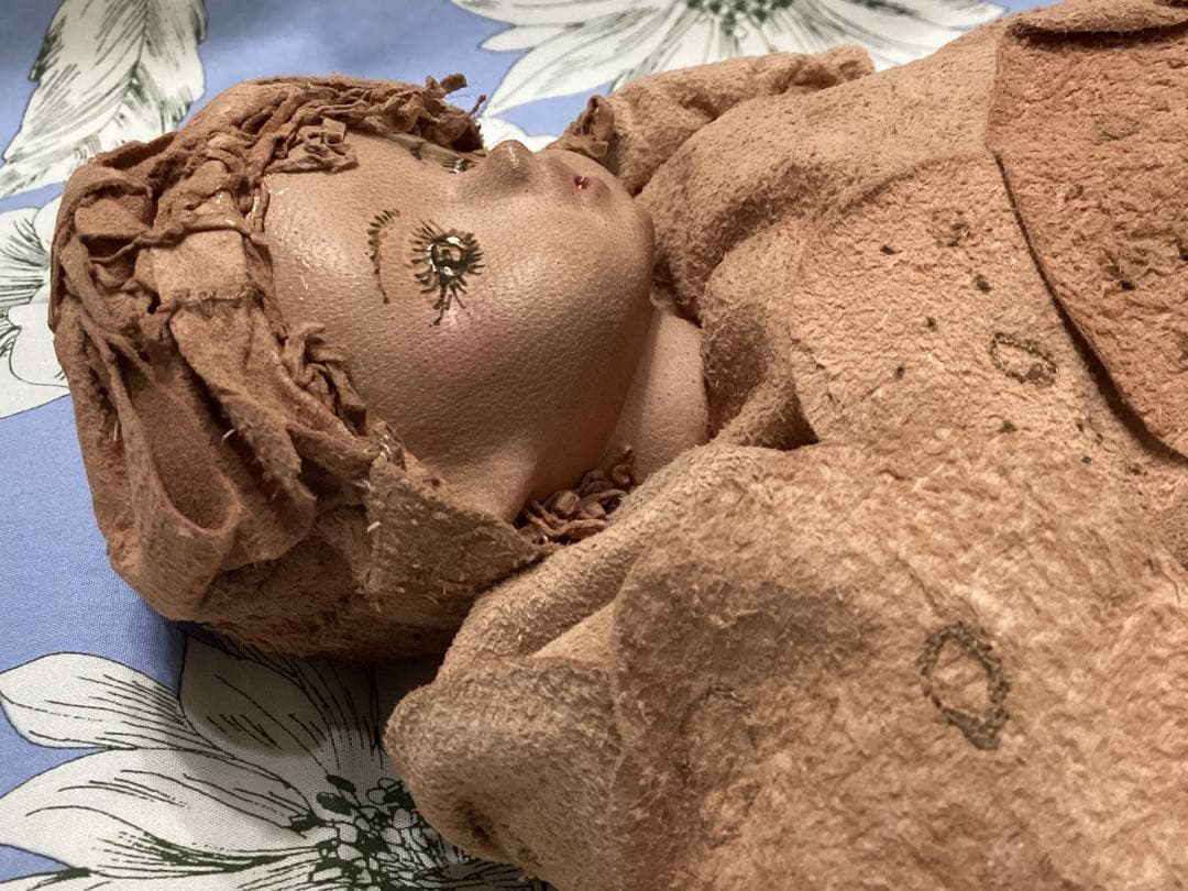 創作人形作家山下昌子　MAKODOLL 未使用　羊革ハンドメイド　一点物　箱付