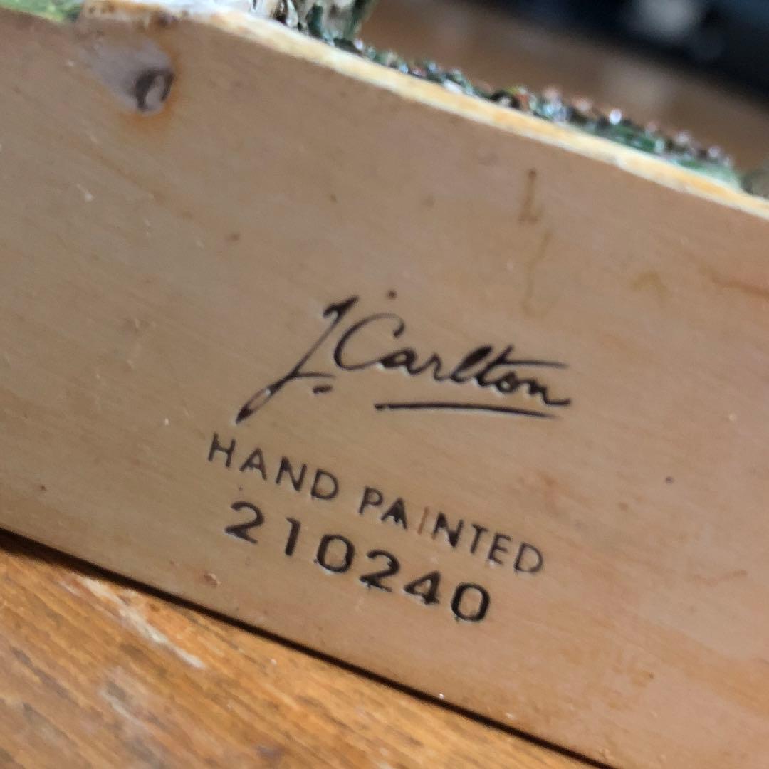 J Carlton ジェイ・カールトン ミニチュアハウス　陶器　置物　2個セット
