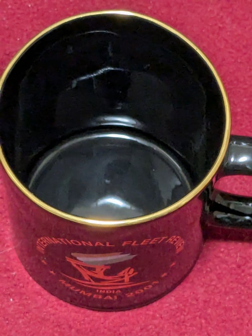 バーレイ・ダベンポート25cm大皿×4インド国際観艦式のマグカップ×2