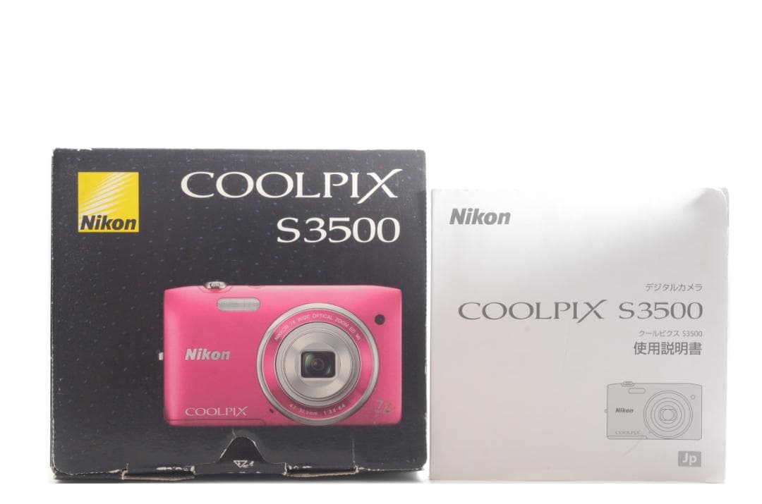 Nikon COOLPIX S3500 ピンク コンパクトデジタルカメラ 箱付