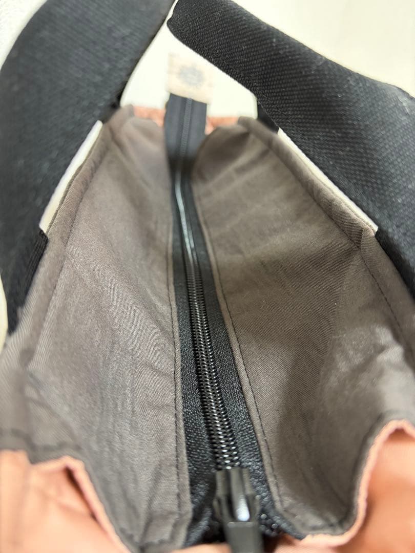 ミナペルホネン＊パッチギャザポケファスナートートL✂️ハンドメイド