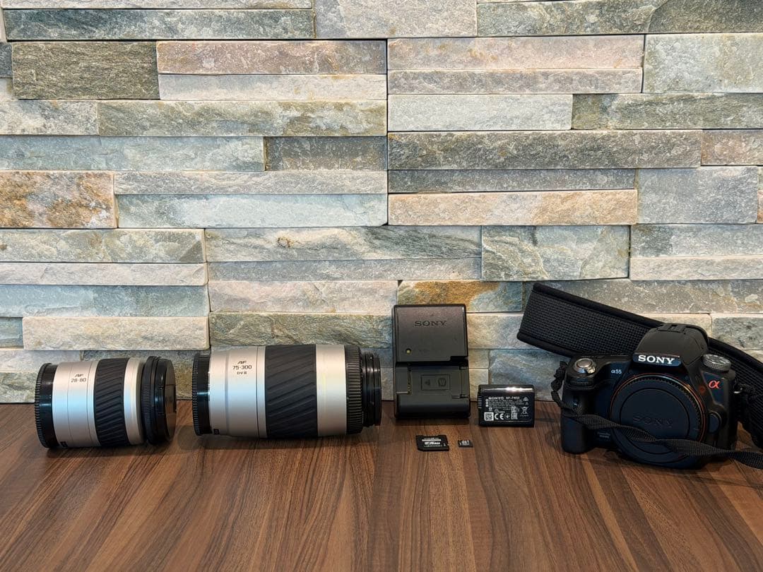 Sony α55 デジタル1眼セット　すぐ撮れます