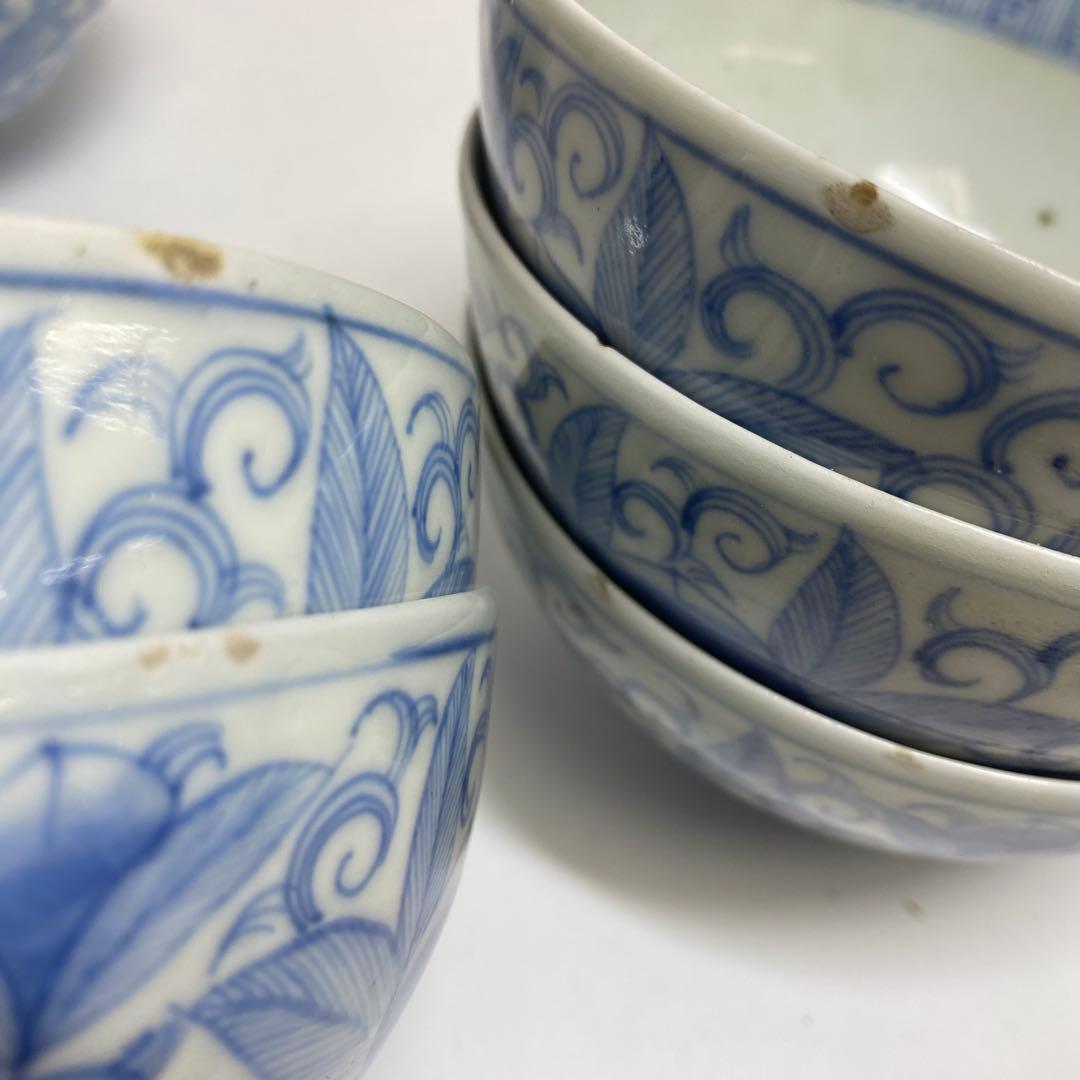 古伊万里　中皿・ふた茶碗　色々　東K7-1222④タニコ