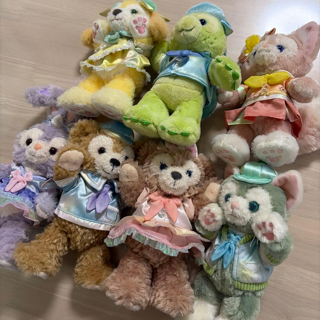 ダッフィー　 カラフルハピネス　ポージープラッシー　バケーションパッケージ記念品