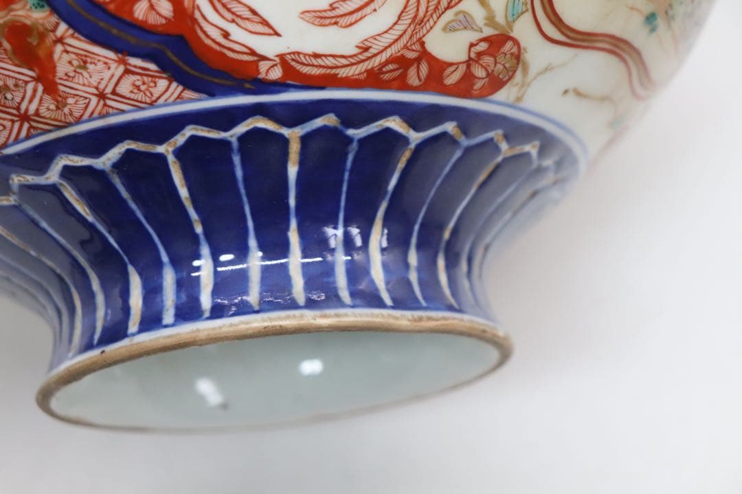 江戸　伊万里色絵　大鉢　アンティーク　送料込み250305