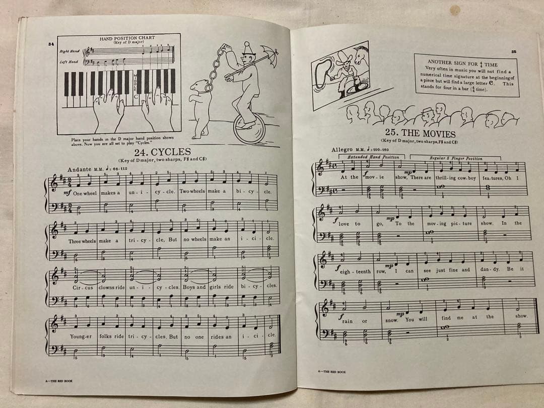 ビンテージJOHN W. SCHAUMBURG PIANO指導本(‘45年Be.