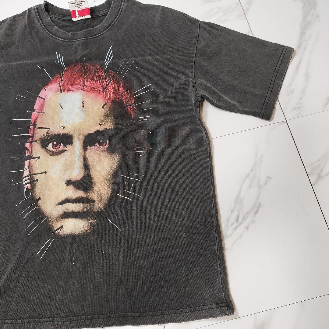 EMINEM giant HELL SHADY 鍼治療 ダメージ加工Tシャツ M